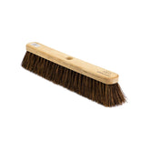 18" Newman and Cole Natural Stiff Bassine Broom Head with Hole